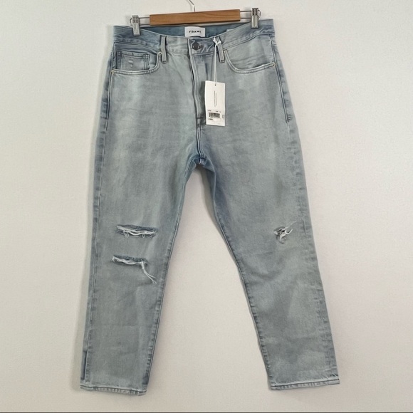 FRAME Le Original Distressed High Waisted Jeans - Picture 6 of 12